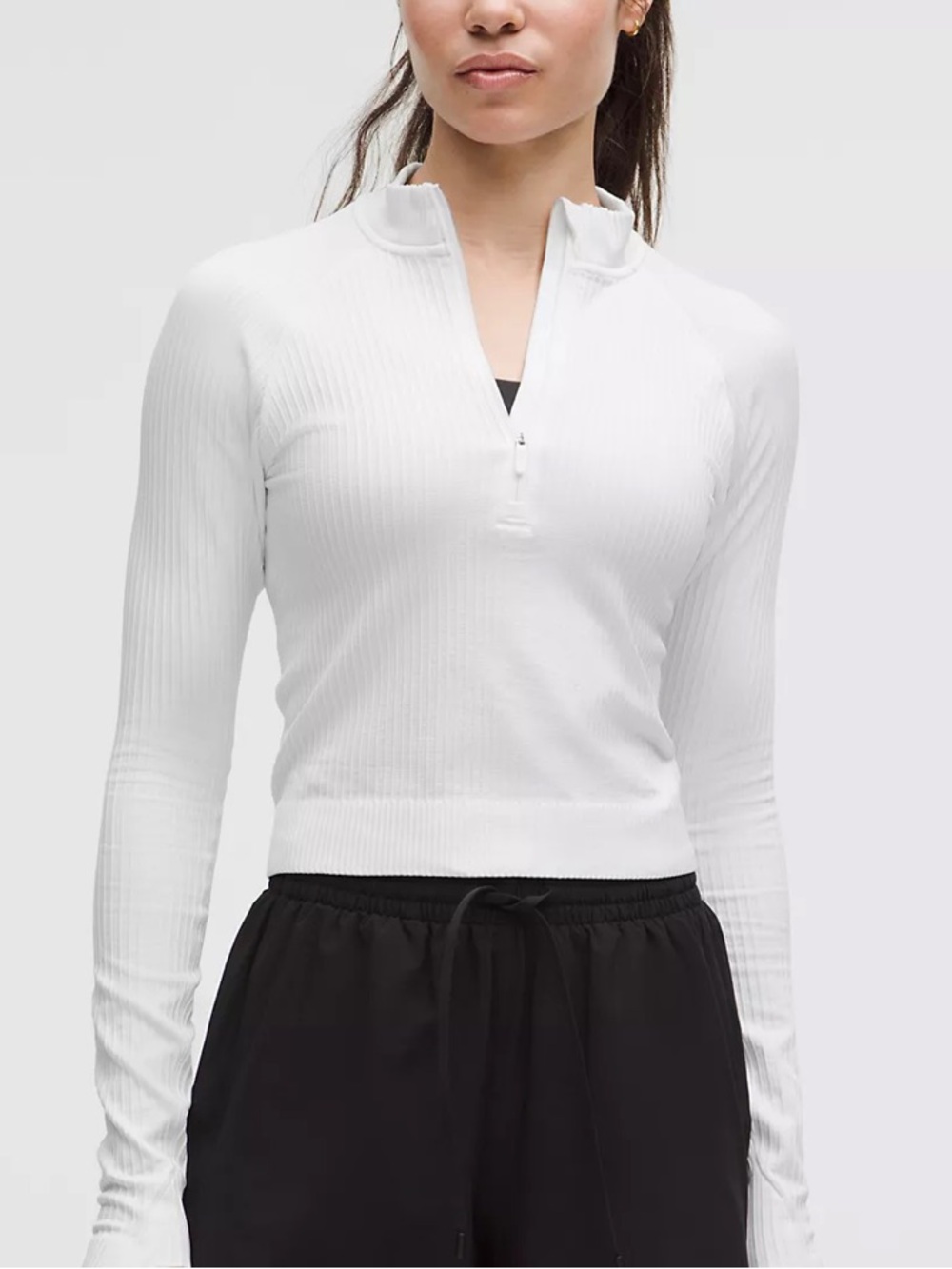 Lululemon Rest Less Cropped Half Zip